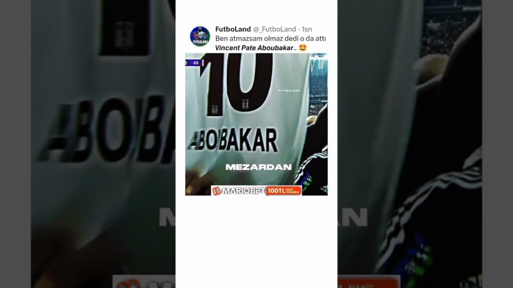 𝙑𝙞𝙣𝙘𝙚𝙣𝙩 𝙋𝙖𝙩𝙚 𝘼𝙗𝙤𝙪𝙗𝙖𝙠𝙖𝙧 🔥 #shorts #beşiktaş