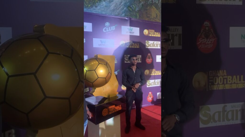 Mohammed Kudus and Kamaldeen Sulemana at the 2023 Ghana Football Awards.