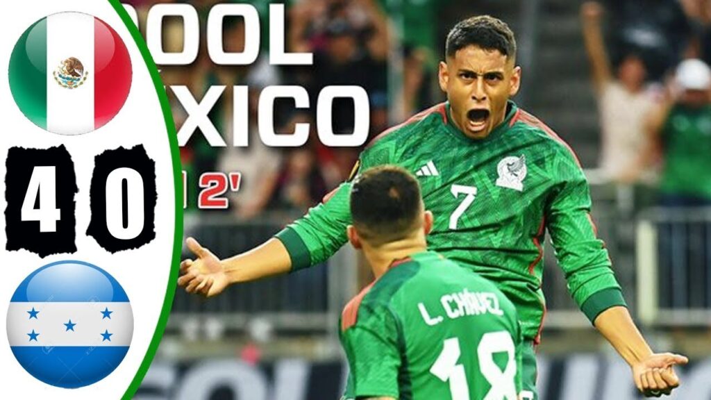Mexico vs Honduras 4-0 Resumen & Goles | Copa Oro 2023 Golazo de Luis Romo