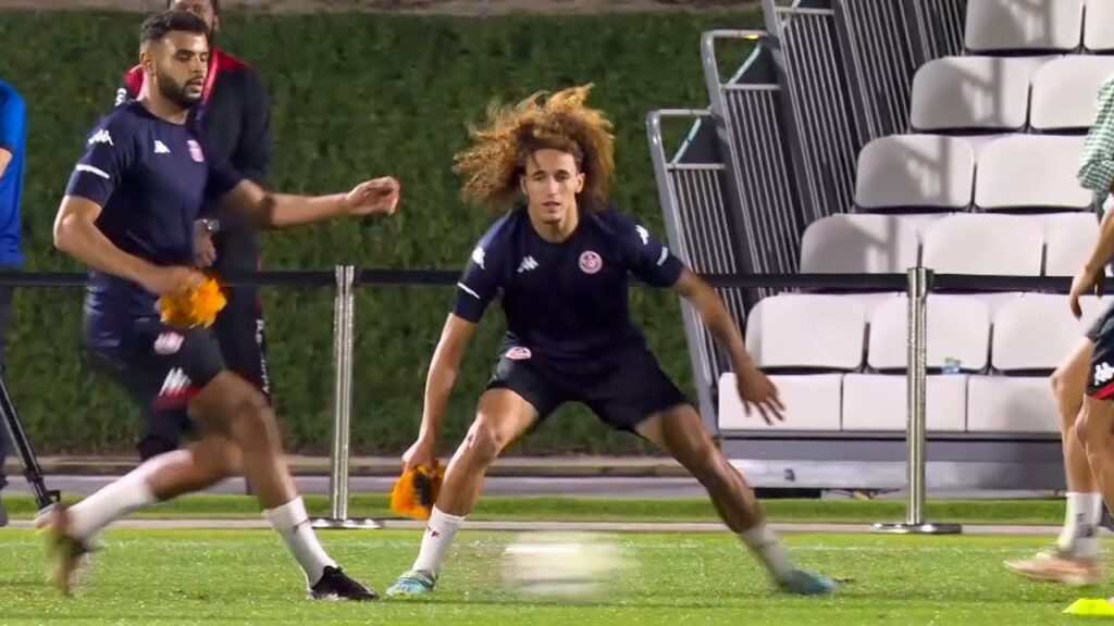 Tunisia train for final time before facing holders France