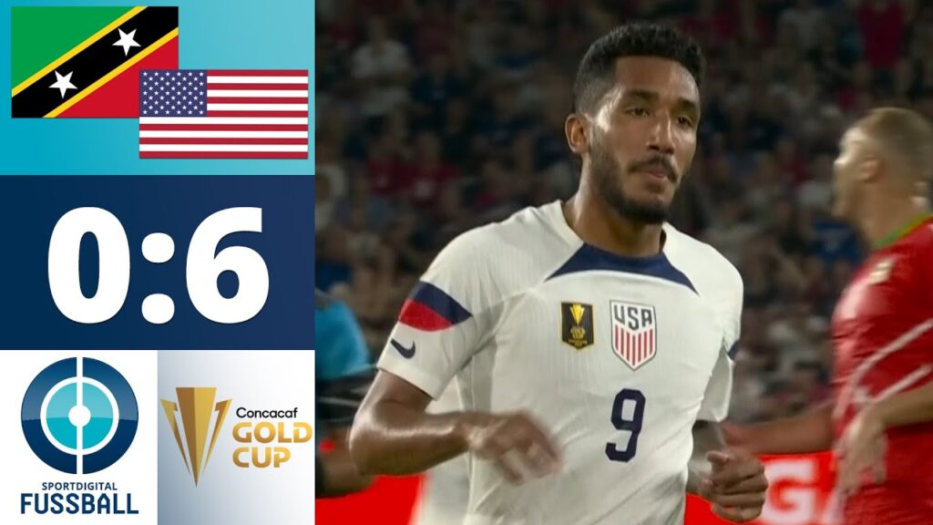 Jesús Ferreira trifft dreifach: USA setzt Zeichen mit Kantersieg! | St. Kitts und Nevis - USA