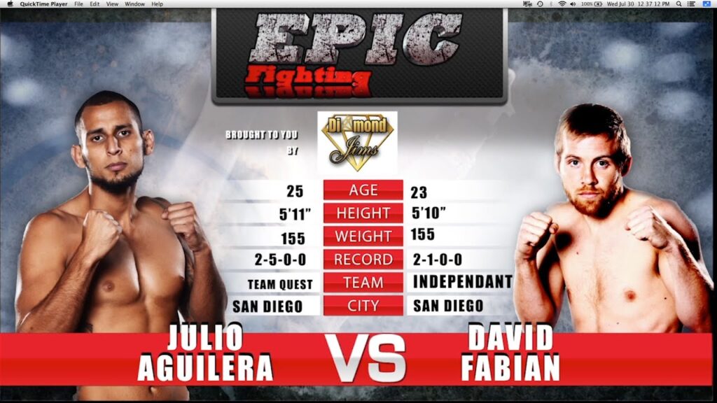 Epic Fighting TV Ep 02 Fight 03: Julio Aguilera vs. David Fabian