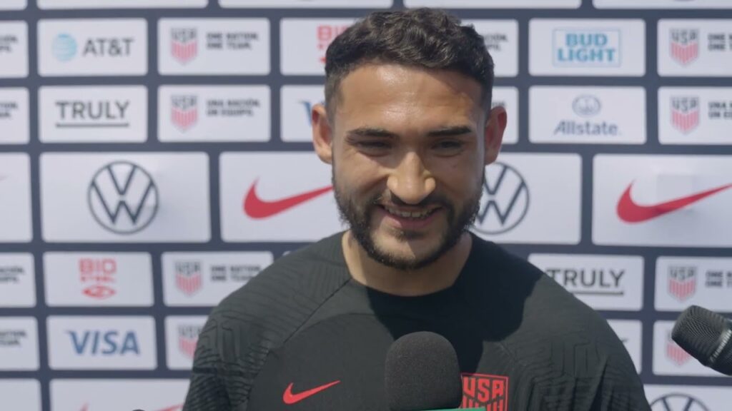 USMNT midfielder CRISTIAN ROLDAN training session prior to Gold Cup debut
