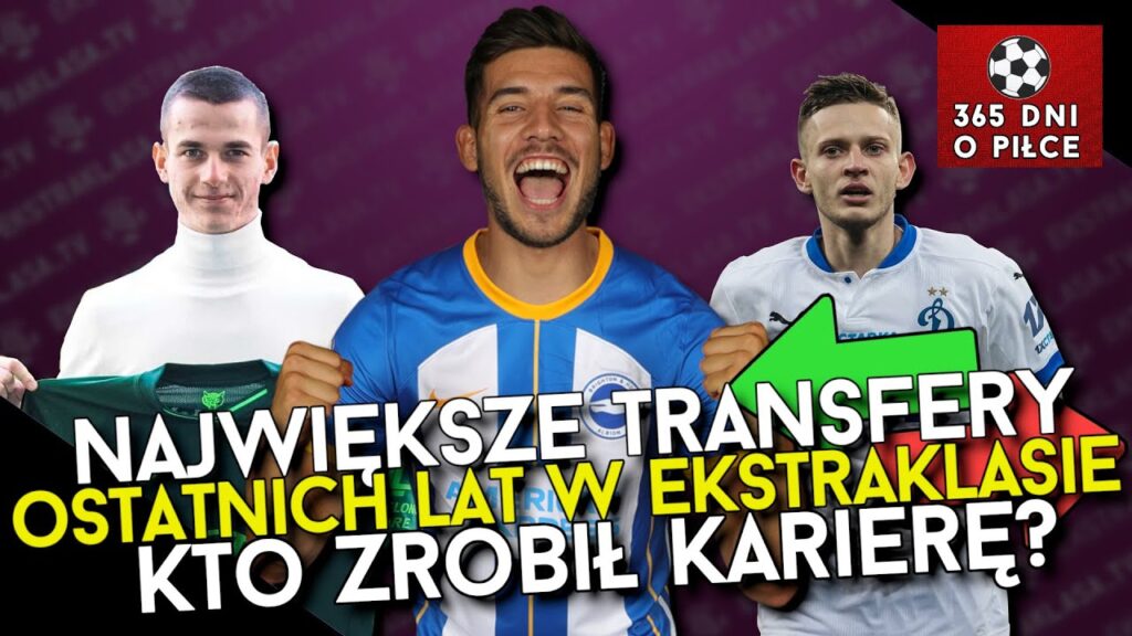 Największe TRANSFERY 2018-2023 w EKSTRAKLASIE | Moder, Kamiński, Szymański, Piątek i inni