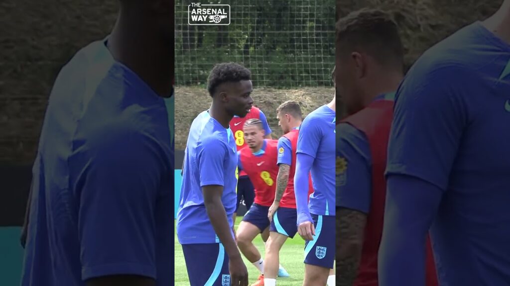 ENGLAND TRAINING 💪 Aaron ramsdale & Bukayo Saka Train Ahead Of England Vs North Macedonia 👀 #shorts
