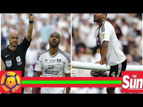 Denis Odoi goes from zero to hero as the red-carded Fulham star gets on top of Wembley crossbar to