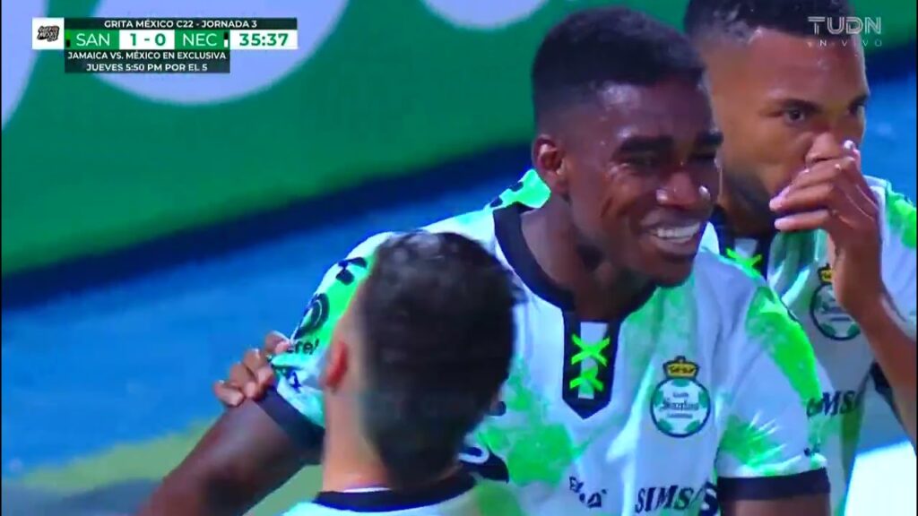 Gol de Félix Torres | Santos 1 - 0 Necaxa | Liga MX - Clausura 2022  - Jornada 3 | LIGA BBVA MX