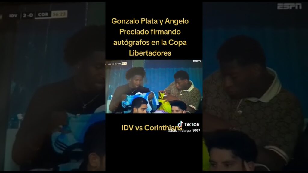 Figuras de Lujo en Quito  Gonzalo Plata y Angelo Preciado presentes en el partido de Independiente🇪🇨
