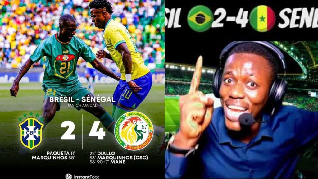 BRÉSIL 2-4 SÉNÉGAL / LE DÉBRIEF D'APRÈS MATCH / YOUSSOUF SABALY ÉNORME / PRESTATION XXL DES LIONS