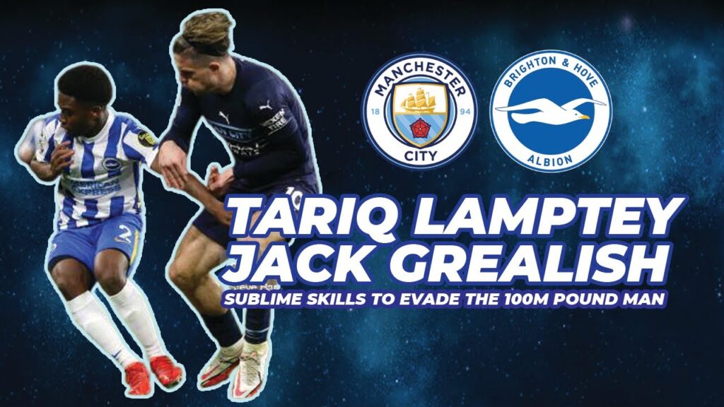 Jack Grealish getting owned by Tariq Lamptey