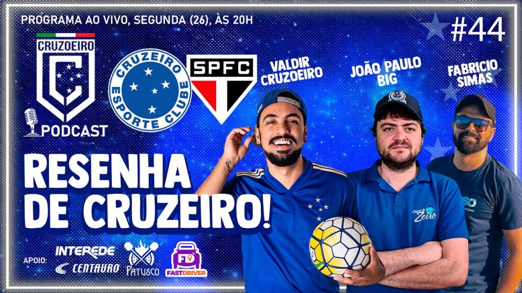 CRUZOEIRO PODCAST 44 AO VIVO - VITÓRIA CONTRA O SÃO PAULO DEU TRANQUILIDADE?