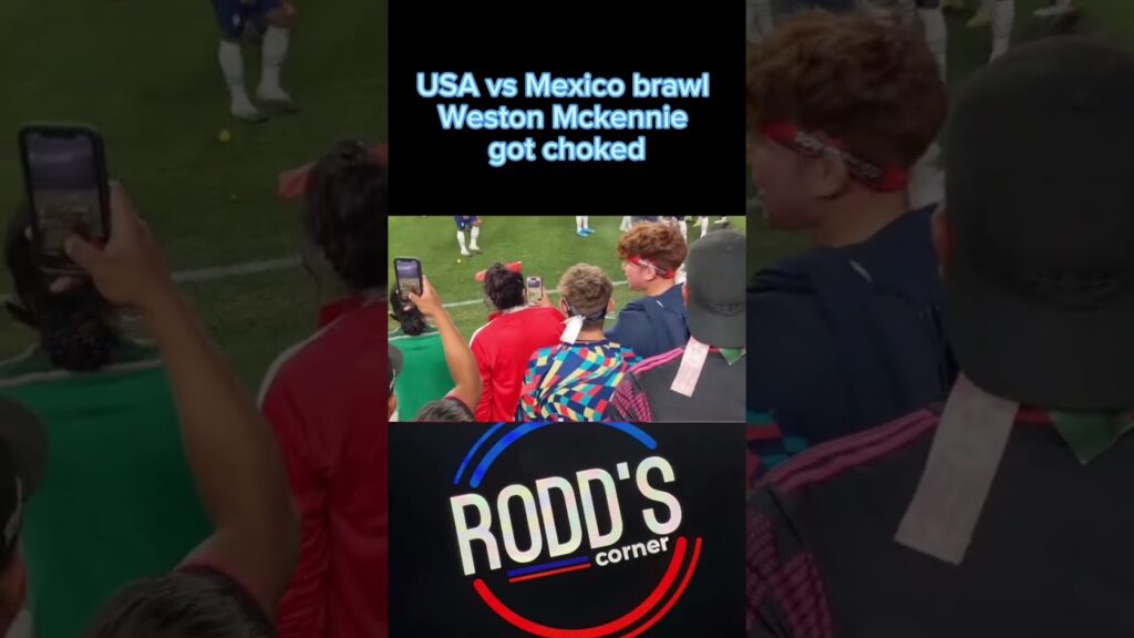 USA vs Mexico brawl... who is gonna choke Weston McKennie #roddscorner #westonmckennie #usavsmexico