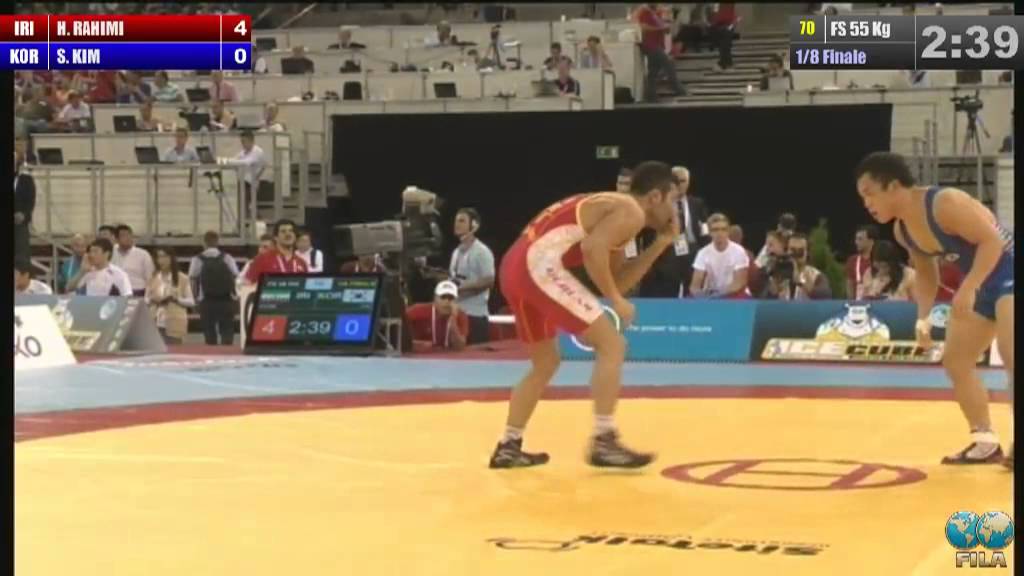 Hassan Rahimi (IRI) vs Sung-Gwon Kim (KOR) 55kg 1/8 Final - 2013 World Wrestling Championships