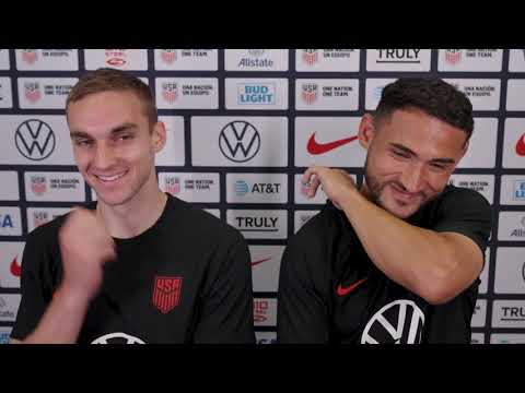 USMNT James Sands & Cristian Roldan prior to 3rd game in Gold Cup; Team USA vs Trinidad y Tobago USMNT James Sands & Cristian Roldan prior to 3rd game in Gold Cup; Team USA vs Trinidad y Tobago