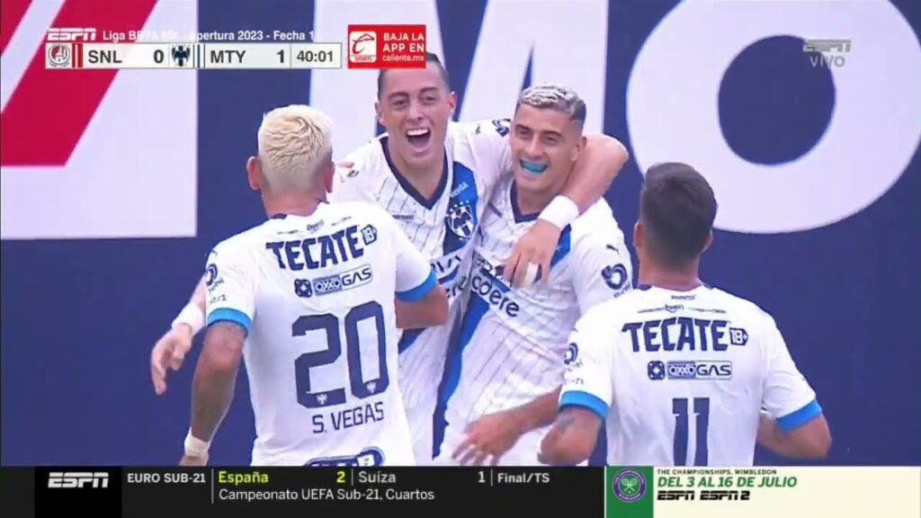 Gol de Rogelio Funes Mori | San Luis 0-1 Rayados | Liga BBVA MX - Apertura 2023 - Jornada 1