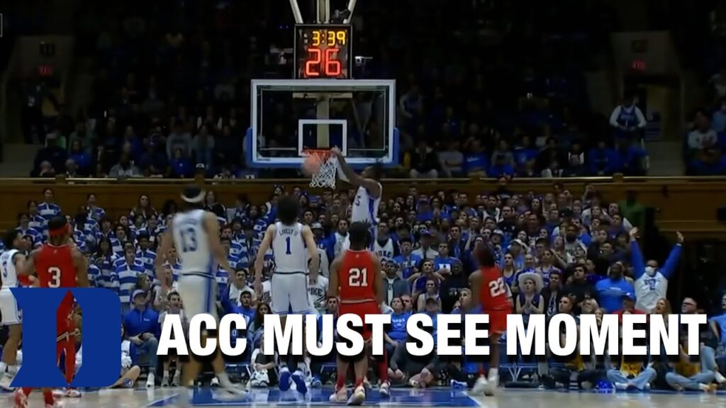 Duke's Jeremy Roach Finds Mark Mitchell For Two First Half Dunks | ACC Must See Moment