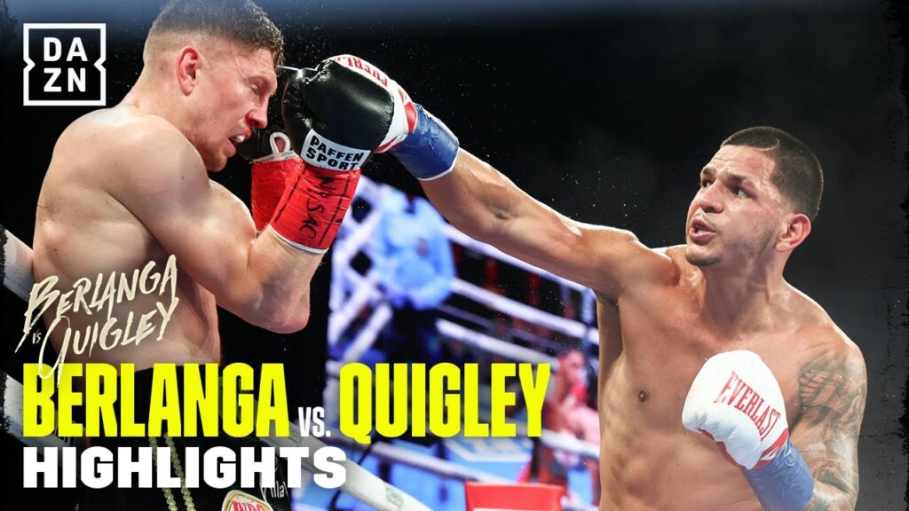 BERLANGA DROPS QUIGLEY FOUR TIMES | Berlanga vs. Quigley Fight Highlights