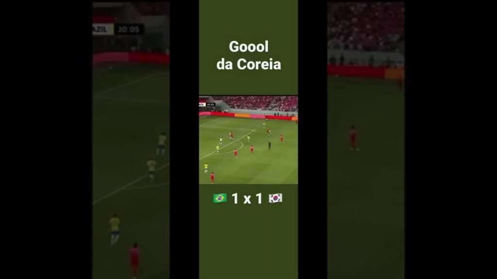 Hwang Ui-jo empata para Coréia #brasil #coreiadosul #amistoso #futebol