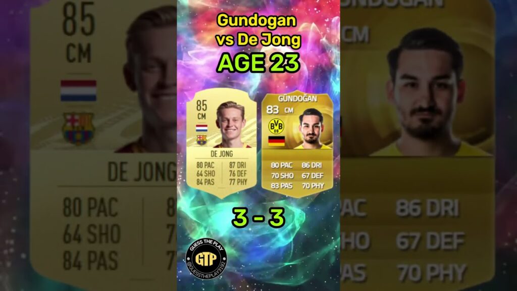 Iikay gundogan vs frenkie de jong #shorts Iikay gundogan vs frenkie de jong #shorts