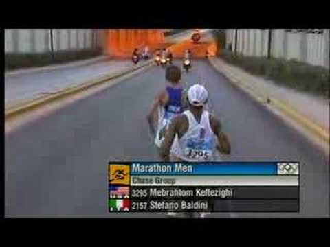 Stefano Baldini Athens 2004 Olympic Games Men's Marathon ITA