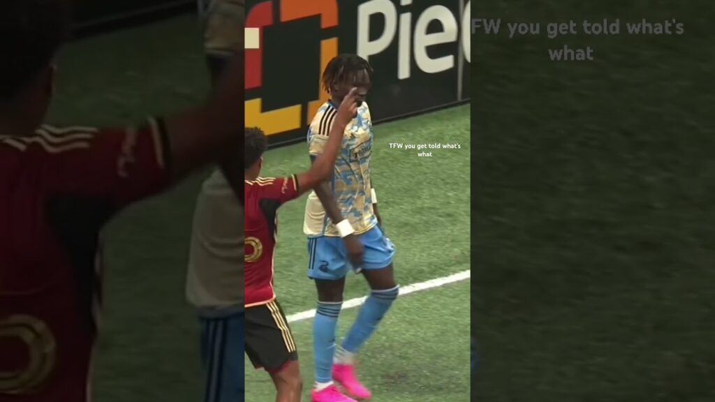 Caleb Wiley really hit Olivier Mbaizo with the “scoreboard” 😂 #atlutd #mls #shorts