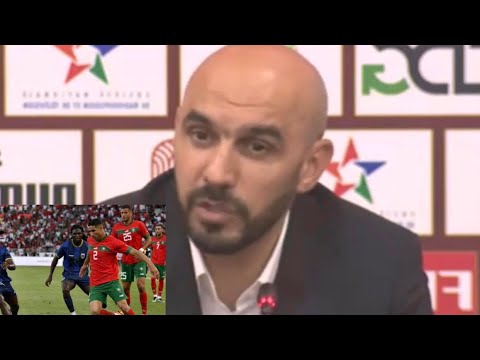 Maroc Cap-Vert  Walid Regragui « j’ai fait des erreurs… »