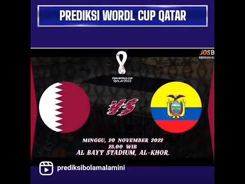 PREDIKSI QATAR VS ECUADOR 20 NOVEMBER 2022 | PREDIKSI PIALA DUNIA #worldcupqatar #shorts