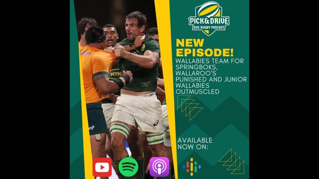 Wallabies Team For Springboks, Wallaroo's Punished and Junior Wallabies Outmuscled
