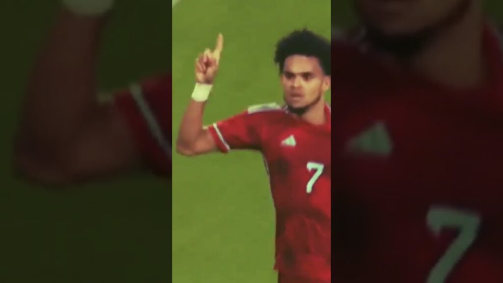 luis Diaz with a No-look header against Germany #liverpool