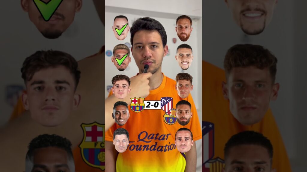 Barcelona vs Atletico Madrid One Vs One #laliga #football #barcelona #challenge #atleticomadrid