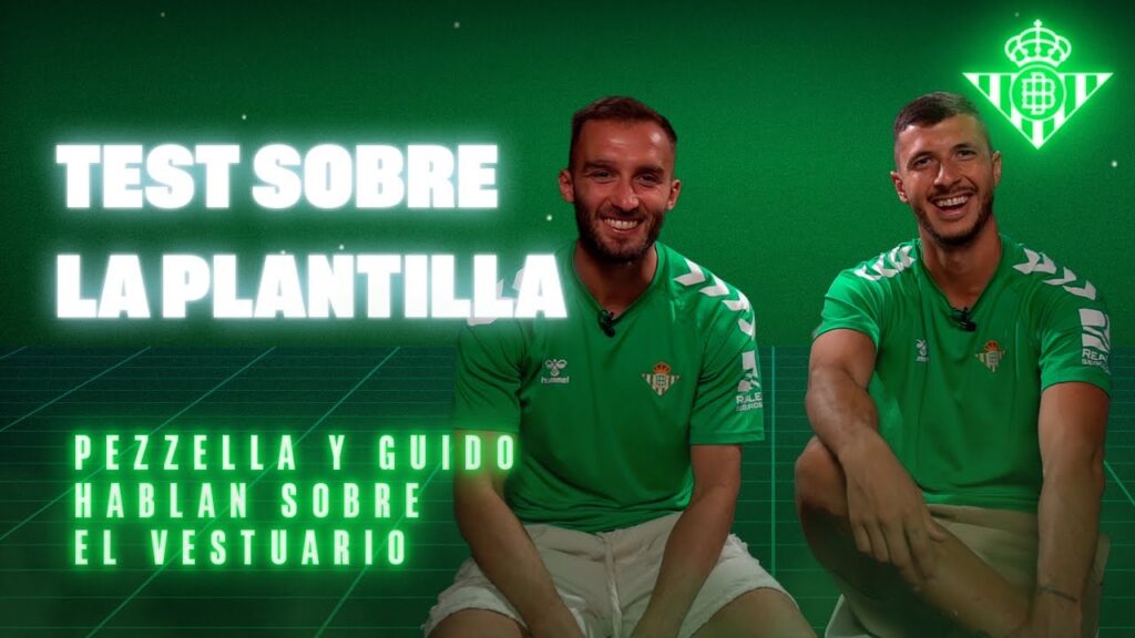 Guido, Pezzella y un TEST para descubrir los secretos del vestuario 😏 | Real BETIS Balompié
