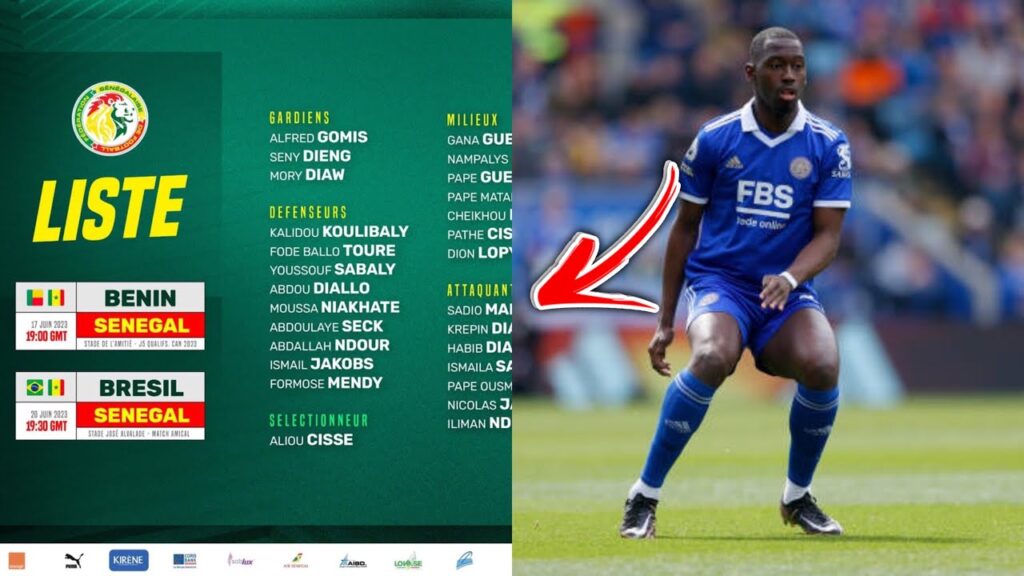 Voici la liste de Aliou Cissé Sénégal vs Brésil, Boubakary Soumaré zappe