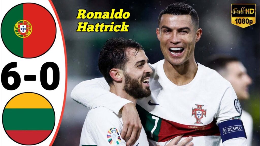 Portugal vs Lithuania 6-0 - Highlights & All Goals 2023 • EURO 2024 Qualifiers | Ronaldo Hattrick