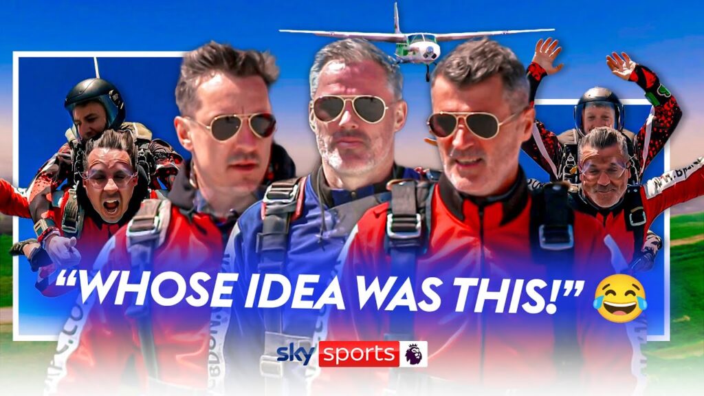 Keane, Neville & Carra go SKYDIVING!! 🪂🤯 | The Overlap ON TOUR!