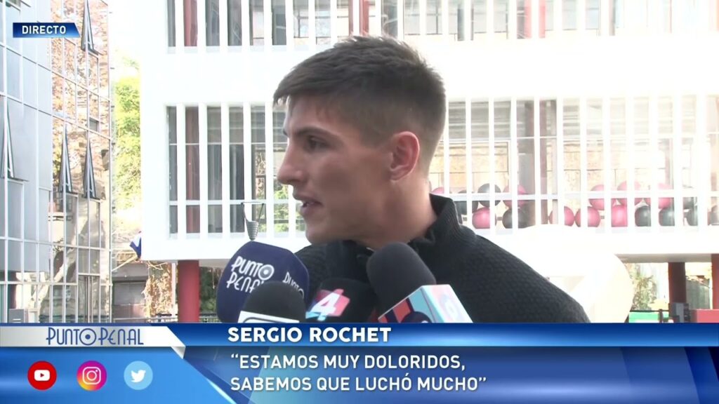 SERGIO ROCHET. HABLAMOS CON EL ARQUERO DE NACIONAL EN EL VELATORIO DE JOSÉ FUENTES