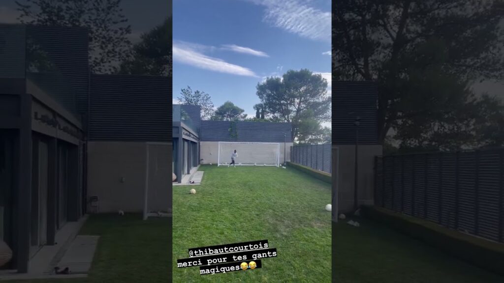 😂🧤 Quand Camavinga se prend pour Thibaut Courtois ! #shorts