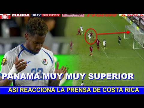 ASI REACCIONA PRENSA de COSTA RICA a VICTORIA de PANAMA vs COSTA RICA COPA DE ORO 2023