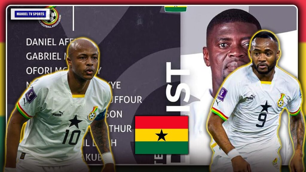 OFFICIAL🇬🇭:GHANA’S CONFIRMED 20 MAN SQUAD FOR AFCON TOURNAMENT-JORDAN AYEW SPEAKS ON BLACK STARS