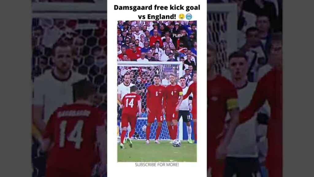 Damsgaard crazy free kick goal vs England! #shorts #damsgaard #denmark