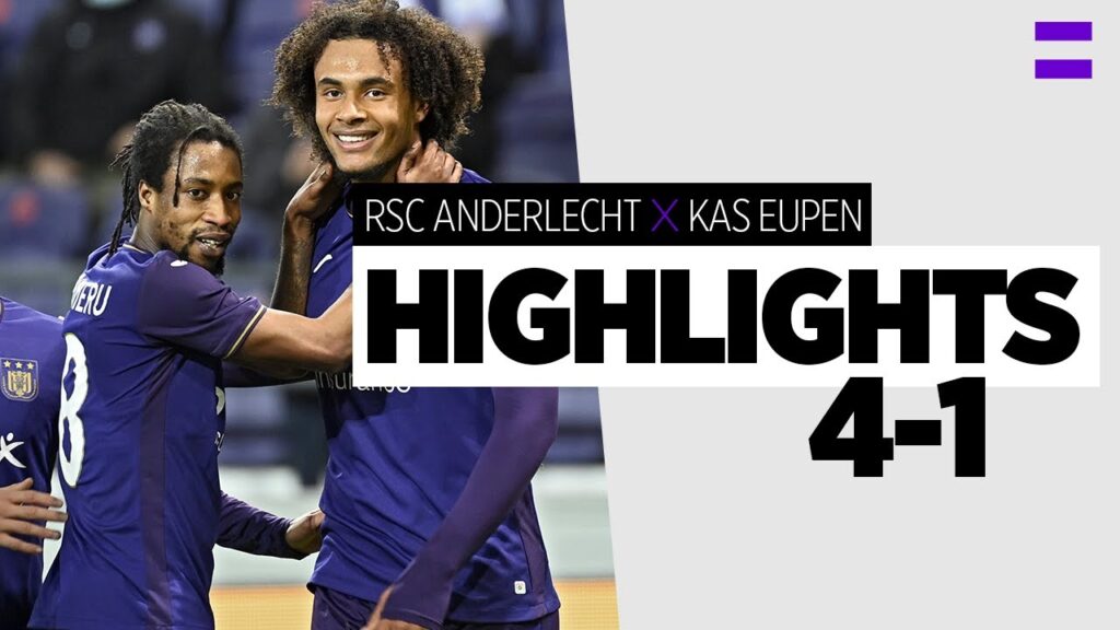 HIGHLIGHTS: RSC Anderlecht - Eupen | 2021-2022 | Zirkzee with the overhead kick