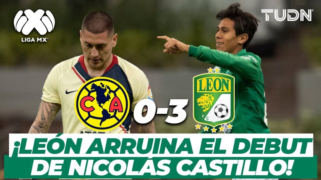 ¡El 'Ángel' del gol! Mena fulminó al América con doblete | América 0-3 León | TUDN