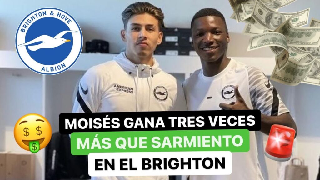 🔥 La DIFERENCIA 🚨😱 de SUELDOS 🤑 entre JEREMY SARMIENTO y MOISÉS CAICEDO en el BRIGHTON 🏴󠁧󠁢󠁥󠁮󠁧󠁿