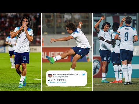 WOW! 😱 Trent Alexander-Arnold goal vs Malta | WORLD FOOTBALL REACTION