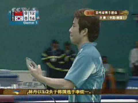 [Badminton][AsianGames][2006] Teams Final MD1 Cai Yun Fu Haifeng vs Lee Yong Dae Jung Jae Sung