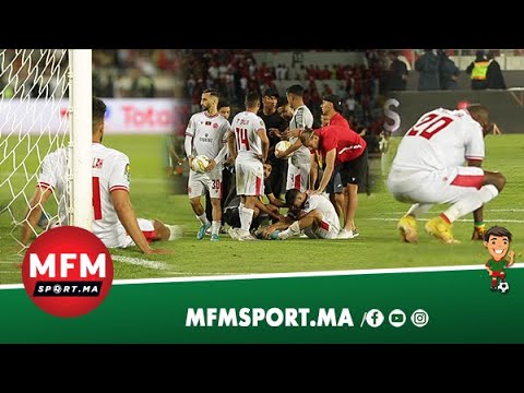 سامبو يدرف الدموع وحسرة لاعبي الوداد بعد ضياع اللقب