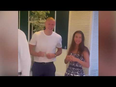 Erling Haaland at Wedding of Sara Botello & Aymeric Laporte 🥰 🥳