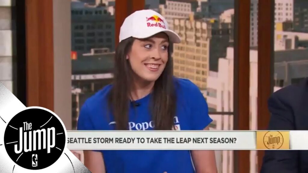 WNBA All-Star Breanna Stewart shoots down Tracy McGrady's idea of lowering basket | The Jump | ESPN