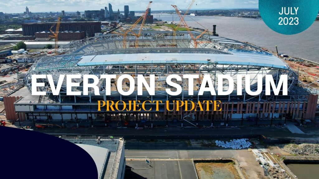 STADIUM FAÇADE SHOWS ITS FACE! | LATEST FOOTAGE FROM NEW EVERTON STADIUM