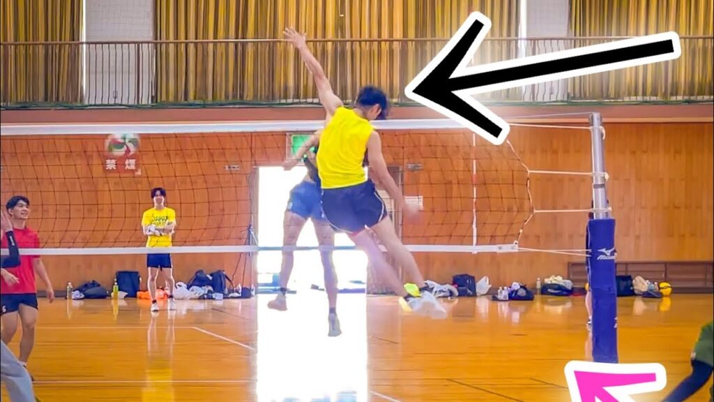 【バレーボール】片手ブロックがすごすぎたｗ