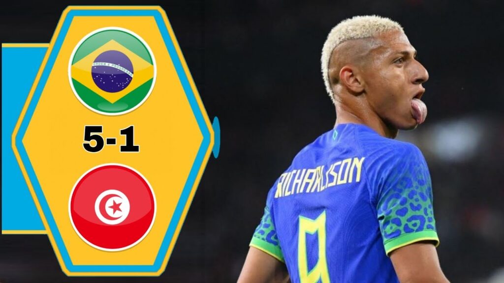 ملخص مباراة 🇹🇳🇧🇷 البرازيل ~ تونس مباراة ودية 2022 وغضب عصام الشوالي جودة عالية 1080p